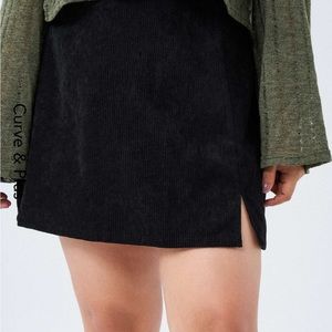 Cider Curve corduroy high waisted skirt